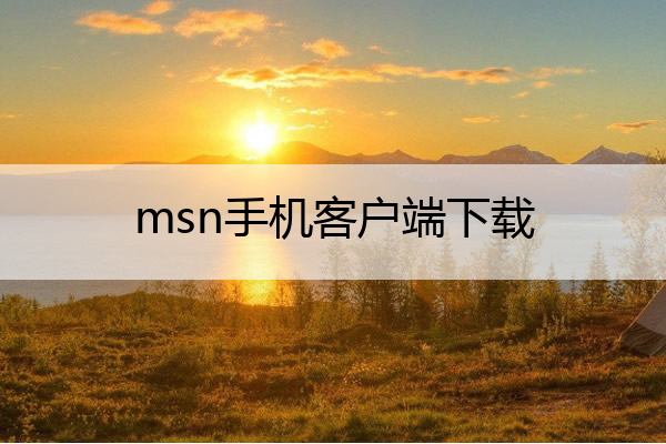 msn手机客户端下载 msn手机端官方下载