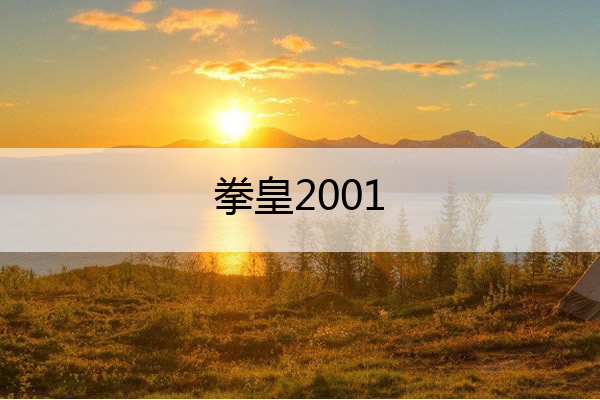 拳皇2001,拳皇2001怎么选伊格尼兹
